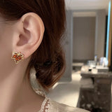 Scarlett | Women's Earrings with Maple Leaf Design and Zinc Alloy