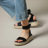 Ophelia | Women's Sandals with Leather Straps and Platform