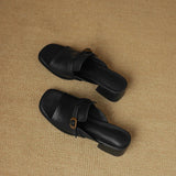 Marcella | Women's Sandal with Buckle and Leather