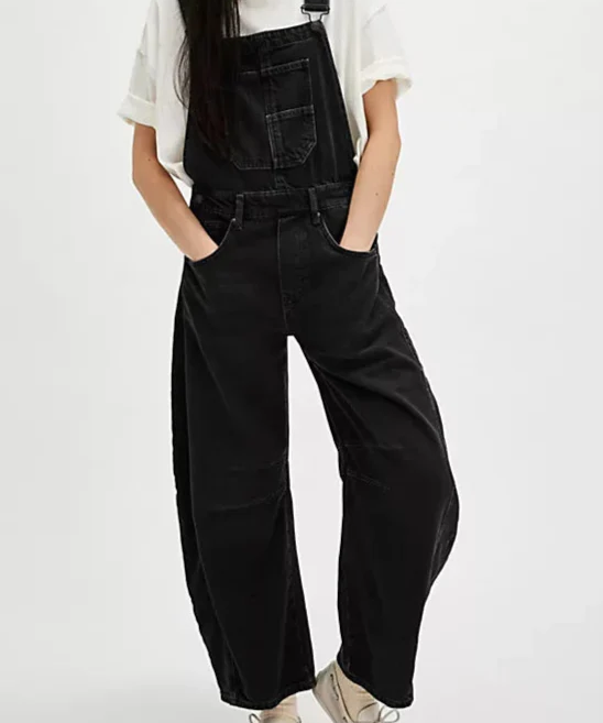 Marceline | Women's Oversized Cotton Denim Overalls with Adjustable Straps