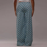 Beatrice | Women's Wide Leg Pants with Polka Dot Print