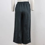 Sylvie | Women's Linen Pants with Elastic Waistband