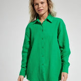Langley | Women Shirt With Cotton Crinkle Fabric