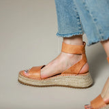 Ophelia | Women's Sandals with Leather Straps and Platform