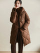 Corinne | Women's Hooded Quilted Down Coat with Dual Zip Closure