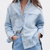 Addison | Women Shirt Jacket With Cotton Denim