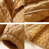 Maren | Women's Diamond Quilted Long Coat with Drawstring Waist
