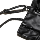 Rebecca | Women's Vegan Leather Knee-Length Dress with Slim Fit