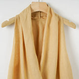 Valienne | Women Top With Linen Cross Neck