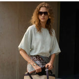 Maisie | Women Top With Linen Drop Shoulder