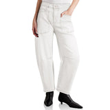 Ophelia | Women's Barrel Leg Denim Pants with High Rise