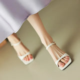 Belle | Women’s Mules with Open Toe and Strap