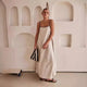 Caroline | Women's Camisole Dress with Contrast Straps and Flowy Hem