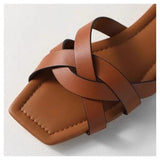 Orielle | Women’s Woven Slides with Interlaced Straps