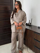 Taylor | Women's Cotton Linen Two Piece Set Trousers