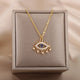 Saphira | Women Necklace with Evil Eye and Blue Stone