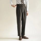 James | Men's Trousers with Pleated Front and Elastic Waistband