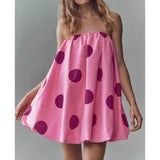 Diana | Women's Strapless A-Line Dress with Bubble Hem