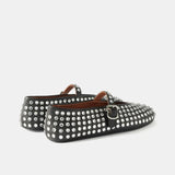 Emmeline | Women’s Mary Janes with Crystal-Studded Leather