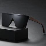 Juniper | Modern Bold Sunglasses with Polarized-UV400 and Bamboo-Frames