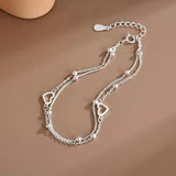 Clara | Women Bracelet with Sterling Silver and Heart Design