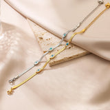 Ayvalık | Women Bracelet with Evil Eye and Stainless Steel
