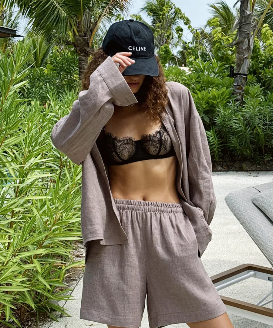 Ellis | Women's Cotton Two Piece Set Trousers