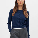 Camille | Women Cardigan With Knit Round Neck