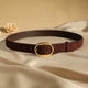 Montreux | Women Belt with Suede Material and Gold Buckle