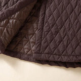 Maren | Women's Diamond Quilted Long Coat with Drawstring Waist