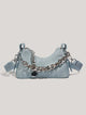 Céleste | Women Bag with Denim and Chain
