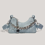 Céleste | Women Bag with Denim and Chain