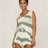 Serena | Women's Knit Vest Shorts Set