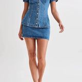 Dakota |  Women's Denim Two Piece Set Skirt