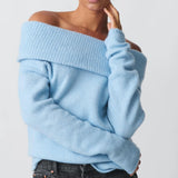 Clara | Women Top With Off Shoulder Knit