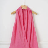 Valienne | Women Top With Linen Cross Neck