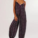 Clarice | Women's Wide Leg Jumpsuit with Adjustable Tie Straps