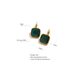 Solène | Women Earrings with Opal Stones and Stainless Steel