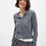 Camille | Women Cardigan With Knit Round Neck