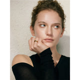 Fiora | Women Ring with Floral Design and Gold Plating