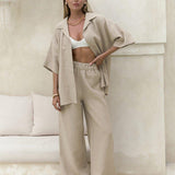 Wrenley | Women's Cotton Two Piece Set Pants