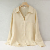 Claire | Women Shirt With Linen Oversized Fit