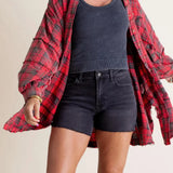 Samara | Women Shirt With Plaid Flannel Design