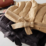 Jordan | Women's Quilted Duck Down Vest with Belted Waist
