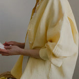 Eloise | Women Shirt With Linen Blend Longline Fit