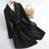 Kate | Women's Wool Cashmere Blend Coat with Belted Waist