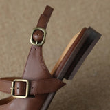 Biarritz | Women’s Slingback Leather Sandals with Cushioned Footbed