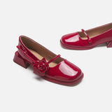 Rosetta | Women Mary Janes with Rose Accent and Glossy