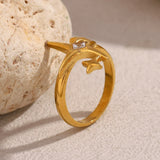Astrale | Women Ring with Star Design and Gold Plating