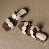 Aurelia | Women Mules with Croc-Embossed Leather and Cushioned-Heel